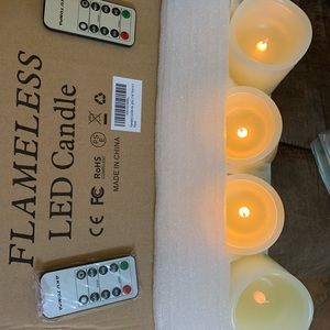 Flameless LED Candles $12 - 6” tall 3” diameter